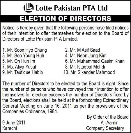 Election of Directors